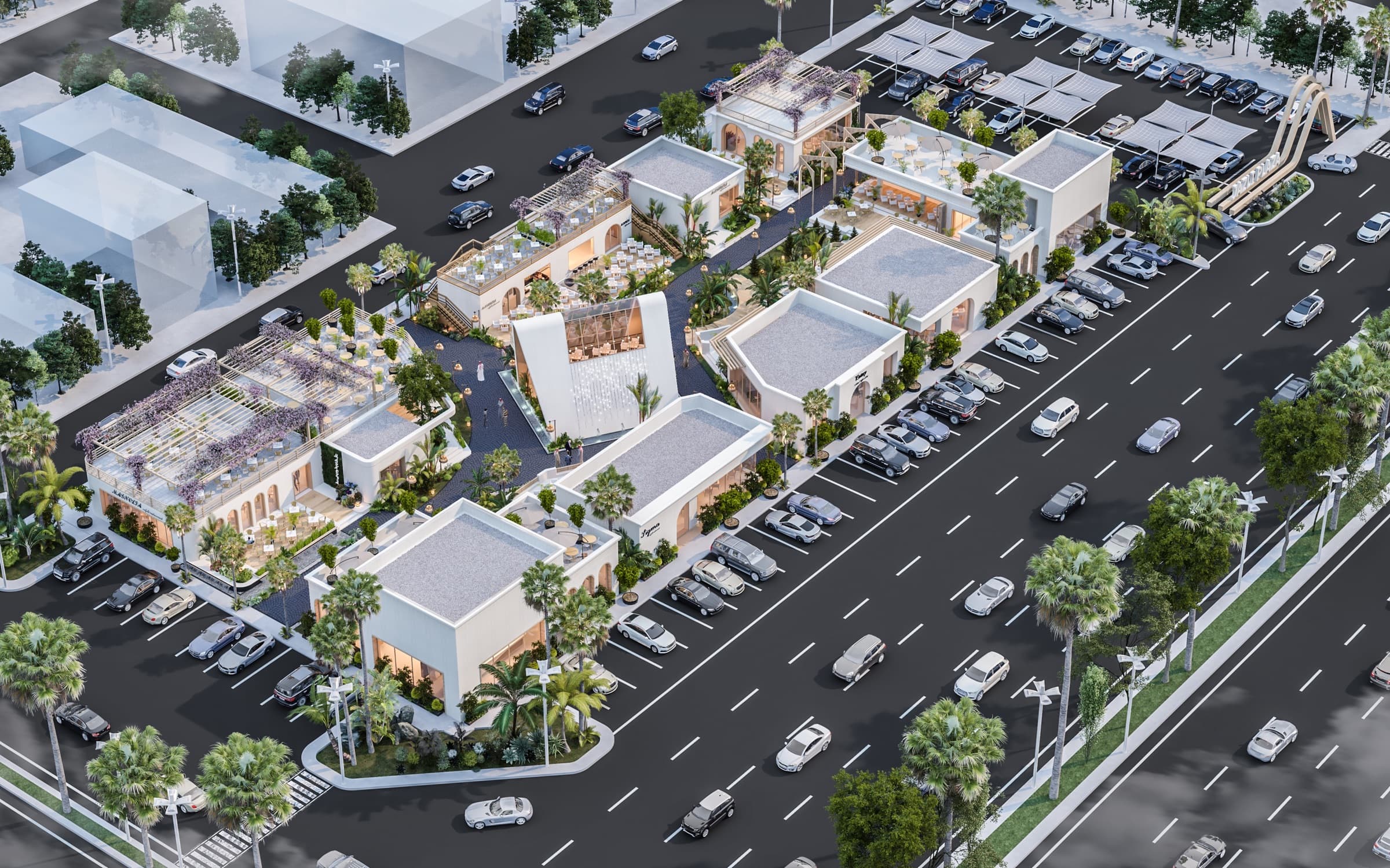 MDRAR commercial center aerial view