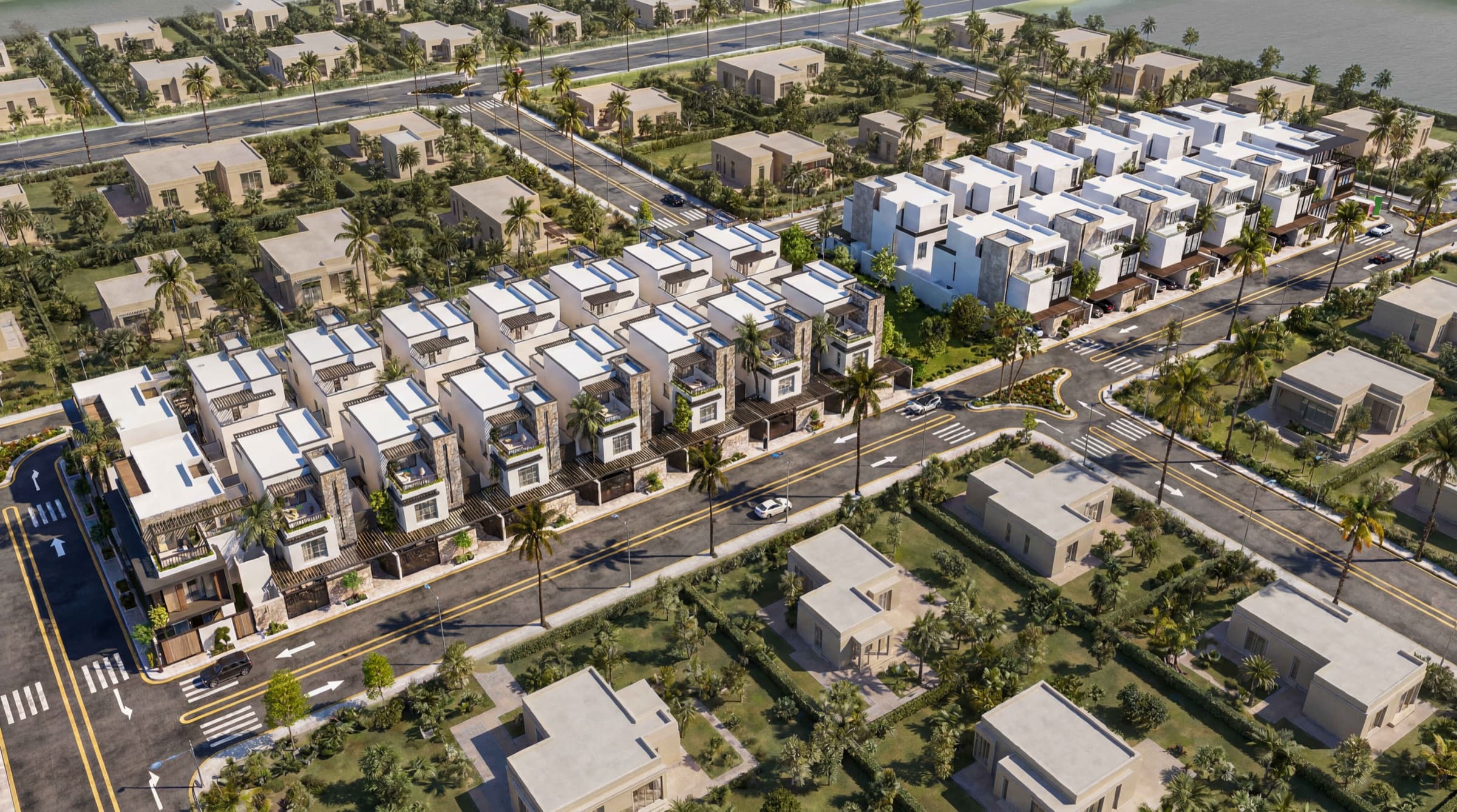Mdrar Al-Arid Villas aerial view